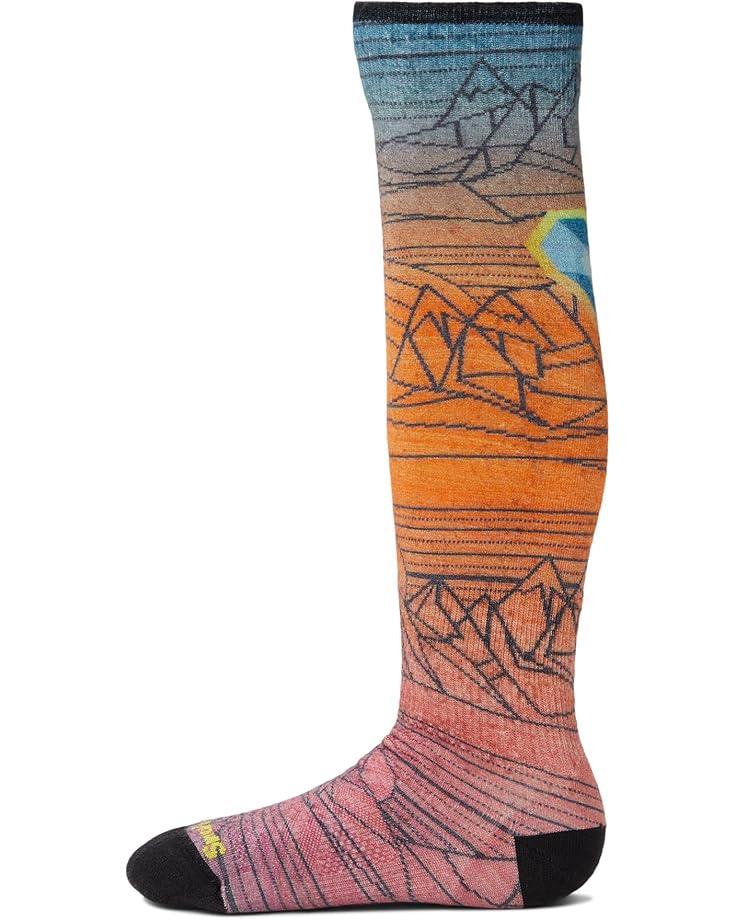 Smartwool Kids Носки с принтом Geo Peaks на голени для юниоров с лыжной подушкой Zero Cushion (Little Kid/Big Kid)
