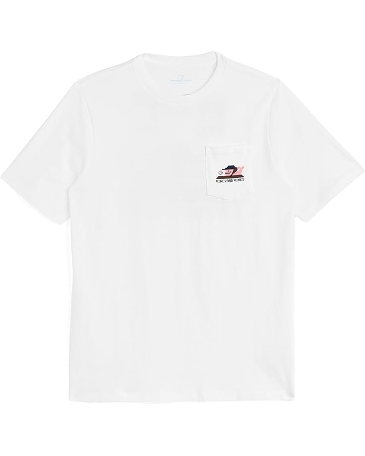 Vineyard Vines Kids Бейсбольная футболка Pixel с коротким рукавом (для малышей / Маленьких детей / больших детей)