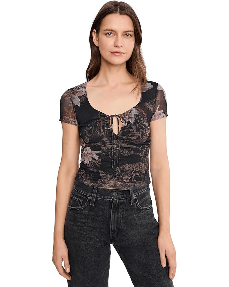 AllSaints Женский сетчатый топ Gabby
