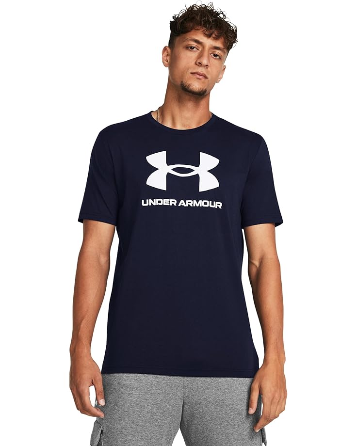 Under Armour Мужская футболка с коротким рукавом и логотипом в спортивном стиле