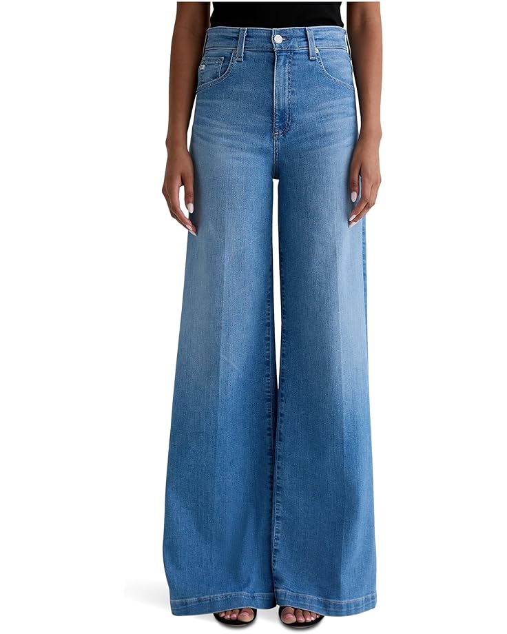 AG Jeans Женские брюки Deven с ультравысокой посадкой и широкими штанинами в минималистском стиле