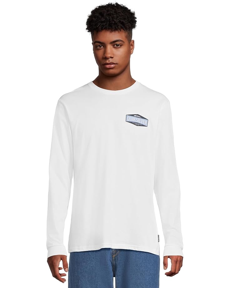 Quiksilver Мужская футболка-тройка с длинным рукавом-ширмой из трех частей