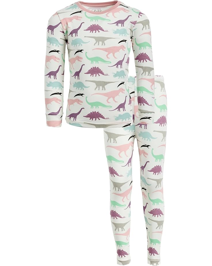 Kickee Pants Kids Пижамный комплект с длинными рукавами и принтом (для малышей / Маленьких детей / больших детей)