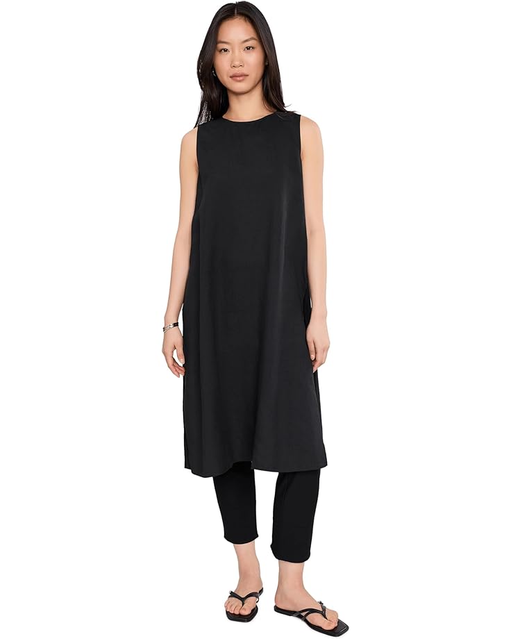 Eileen Fisher Женская льняная туника с круглым вырезом из органического носового платка