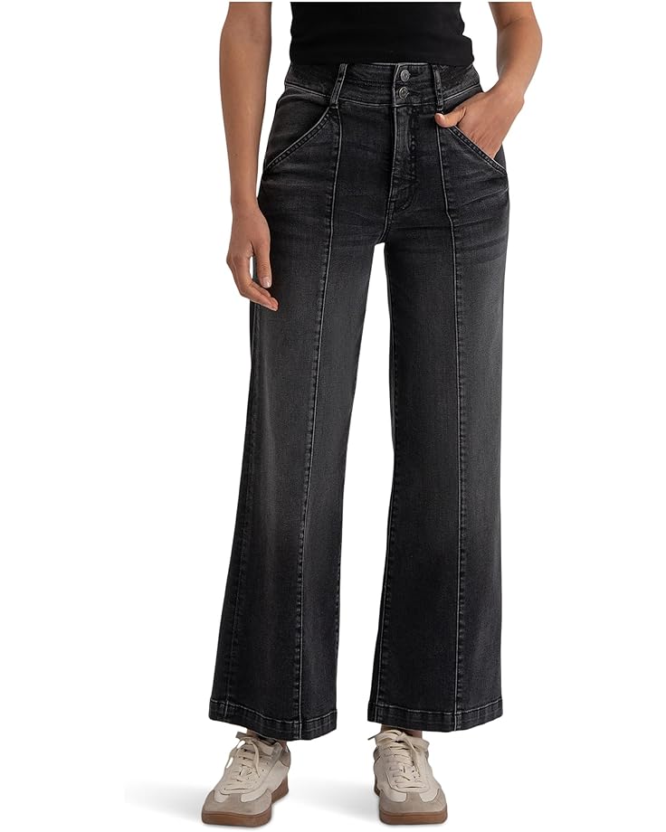KUT from the Kloth Женская модель Meg High-rise Fab Ab с широкими штанинами и косыми карманами спереди