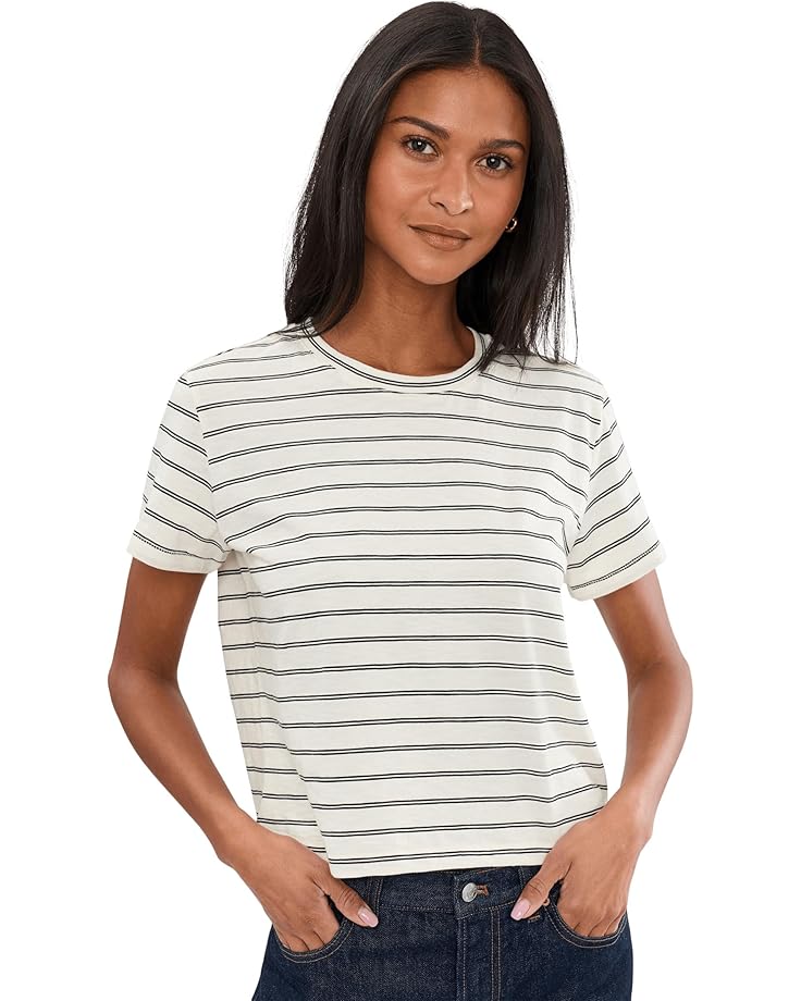 Madewell Женская футболка Bella Slub в полоску
