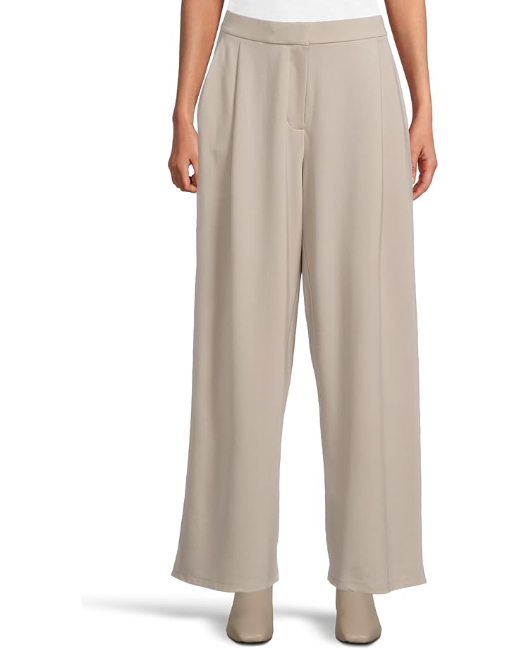 Eileen Fisher Женские легкие брюки Ponte со складками спереди
