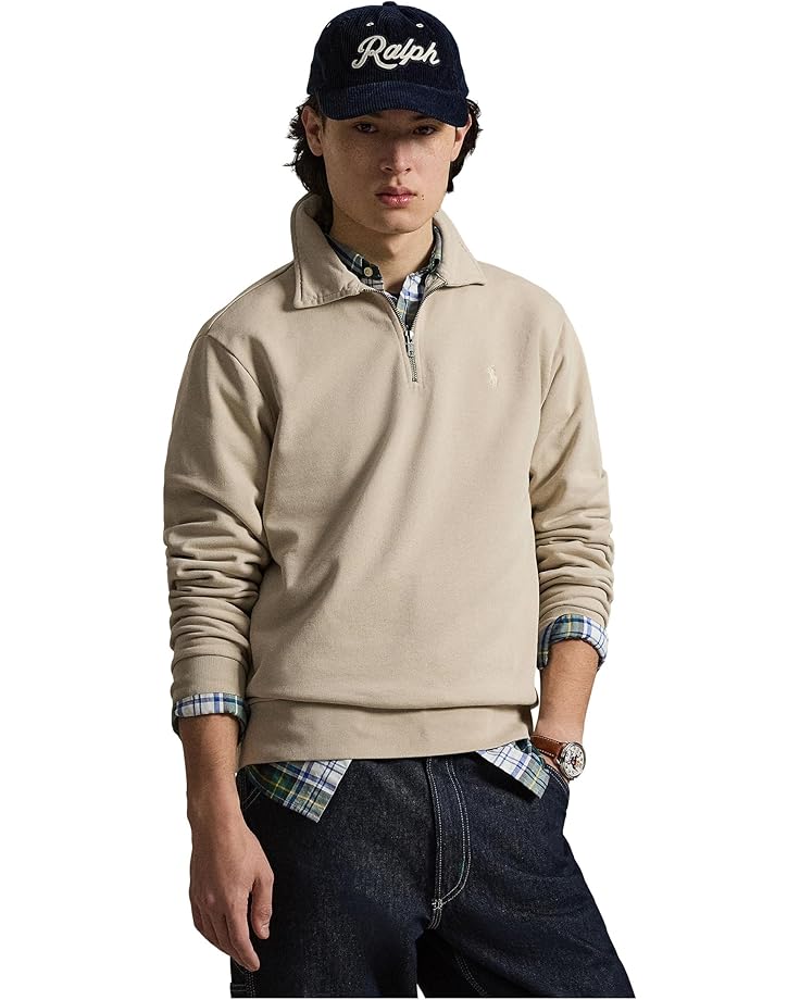 Polo Ralph Lauren Мужская флисовая толстовка с петлевой застежкой на четверть молнии