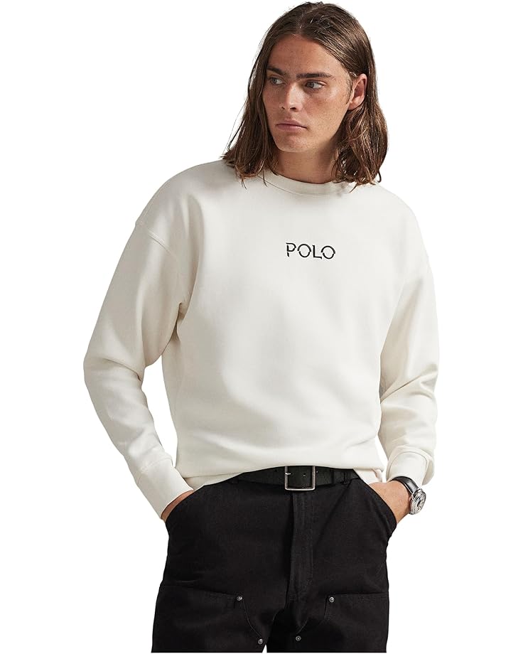 Polo Ralph Lauren Мужская толстовка свободного кроя из двойной вязки с логотипом