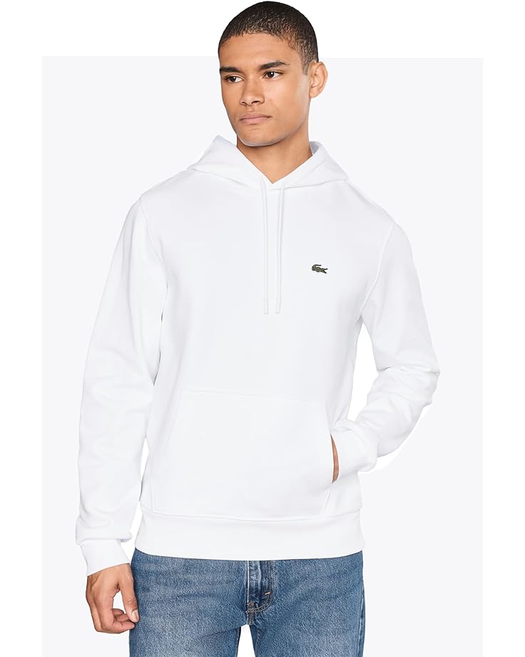 Lacoste Мужская толстовка из хлопчатобумажного флиса с капюшоном