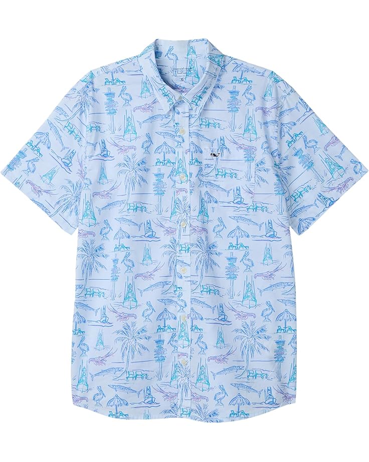 Vineyard Vines Kids Футболка с коротким рукавом для сцены в Ки-Уэсте (Маленький ребенок/Большой ребенок)
