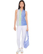 Frequency Print Sleeveless Top