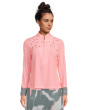 Raindrops Print Long Sleeve Sunsense Top