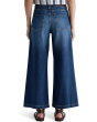 Stella Mid-Rise Ankle Palazzo Jeans in Indigo Shade