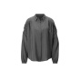 Oversized-Bluse m. Glitzersteinchen, anthrazit
