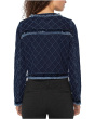 Fray Edge Jacket W/ Velvet Trim