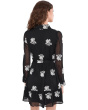 Long Sleeve Self Tie Waist Mini Shirt Dress