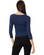 Enid 3/4 Sleeve V-Neck Crop Tee