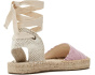 Seersucker Lauren Lace-up Espadrille