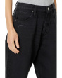 Billy Crop Covered Button Fly in Dark Dawn Distressed