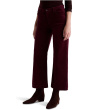 Saige Mid Rise Wide Leg Crop In Winery