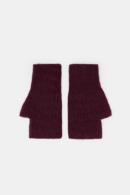 Zara ВЯЗАНЫЕ ПЕРЧАТКИ С КОРОТКИМИ РУКАВИЦАМИ 512860260-681-3