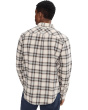 Long Sleeve Curved Yoke Button Up Shirt