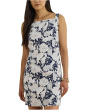 Floral Linen Sleeveless Dress