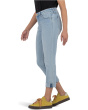 Amy Crop Straight Leg Roll Up With Raw Hem