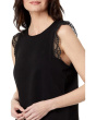 Sleeveless Blouse with Trim
