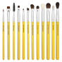 Bdellium Tools, Studio Line, набор кисточек для глаз и чехол, в комплект входит 12 предметов