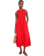The Embroidered Melody Smocked Midi Dress