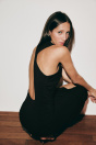 Zara ПЛАТЬЕ С ЗАВЯЗКАМИ НА ШЕЕ черного цвета
