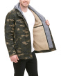 Levi's Men's Washed Cotton Hooded Military Jacket