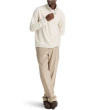 Button Mock Neck Long Sleeve