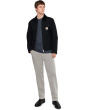 Archie Sueded Straight Trouser Pants Sulfur Classic Grey
