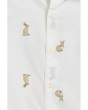 Bunny Print Button Down Shirt (Toddler/Little Kid/Big Kid)