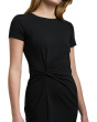 Jersey Twist-Front Midi Dress