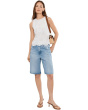 Hattie High-Rise Barrel Shorts in Mondrian