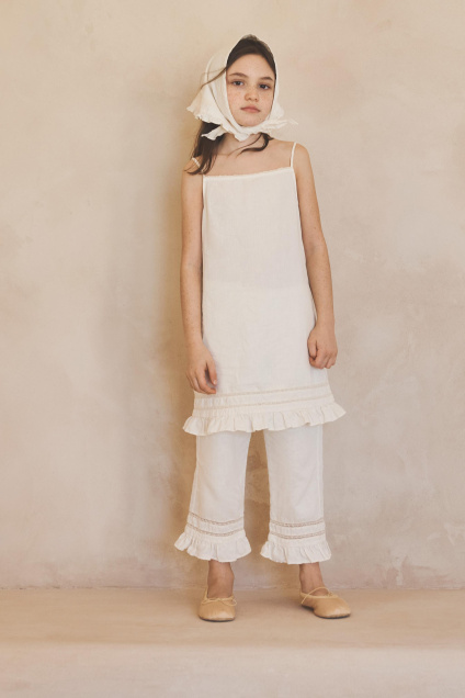 Zara 6-12 ЛЕТ/ ПЛАТЬЕ-ТУНИКА С ЛЕНТОЙ ИЗ ХЛОПКА И ЛЬНА - ОГРАНИЧЕННАЯ СЕРИЯ 529321215-715-6