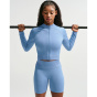 Nike Женские футболки/майки O.Arm Da Pro Бесшовный женский тренировочный топ с застежкой-молнией в полный рост