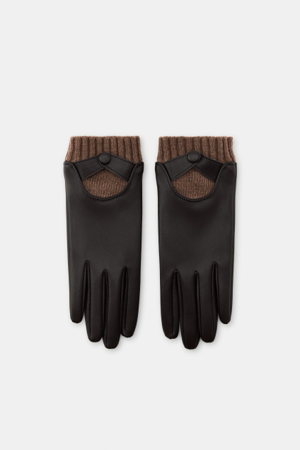 Zara ПЕРЧАТКИ ИЗ ИСКУССТВЕННОЙ КОЖИ И ШЕРСТИ 500301004-700-2