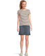 Retro Button Front Skirt