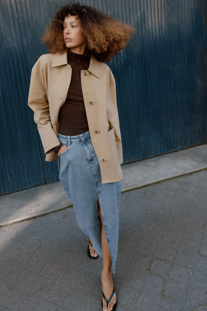 Zara КУРТКА С НАКЛАДНЫМИ КАРМАНАМИ 502557915-756-1