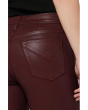 Barbara High-Rise Baby Boot w/ Cuff Vent in Coated Bordeaux