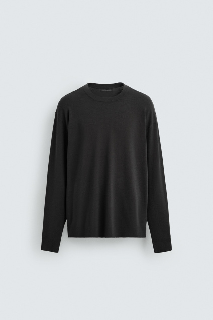Zara СВИТЕР ИЗ ВИСКОЗНОЙ ТКАНИ 495680394-822-2