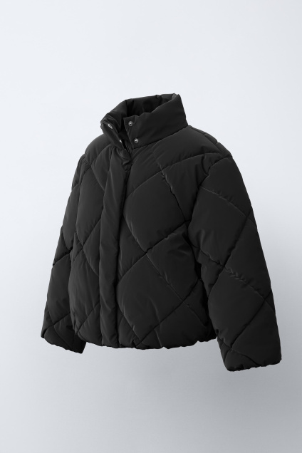 Zara СТЕГАНАЯ РЕЗИНОВАЯ КУРТКА 502976392-800-7