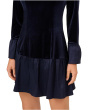 Velvet Combo Midi Dress