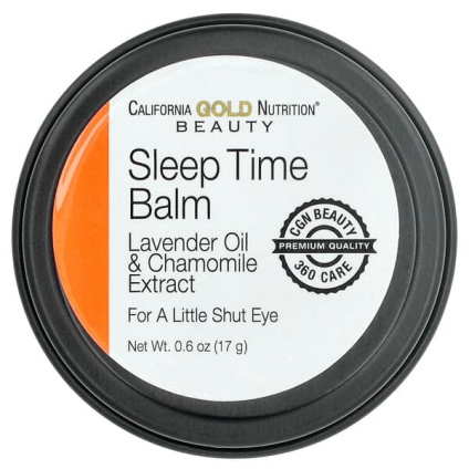 California Gold Nutrition, Beauty, бальзам для спокойного сна, лаванда и ромашка, 17 г (0,6 унции)