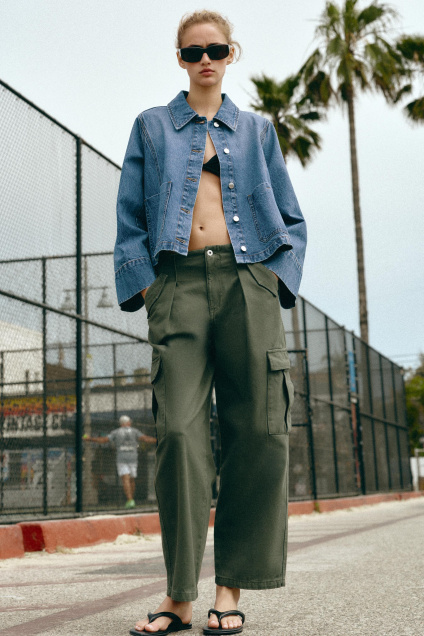 Zara КОРОТКАЯ ДЖИНСОВАЯ КУРТКА Z1975 506370618-427-1